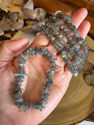 Labradorite Chip Bracelet SKU 24013