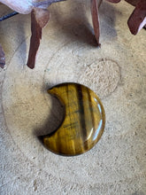 Tiger Eye Moon Carving SKU 26208A