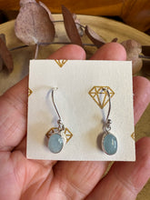 Sterling Silver Aquamarine Drop Earrings SKU 25909