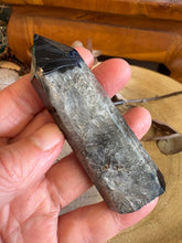 Black Banded Agate & Quartz Point SKU 24926