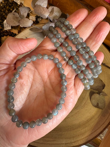 Labradorite 6mm Bead Bracelet SKU 24017