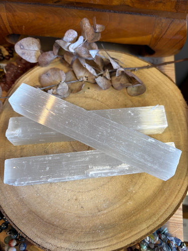 Selenite Long Mini Beams SKU 25994