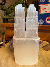 Selenite Twin Peaked Tower SKU 26059