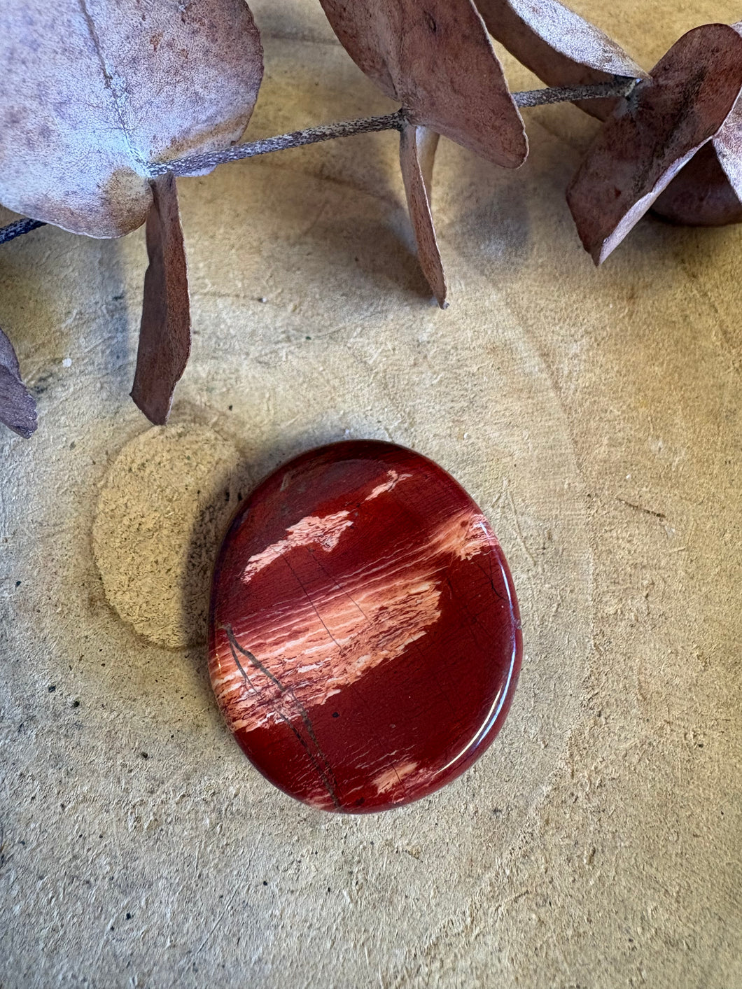 Red Jasper Worry Stone SKU 25694A