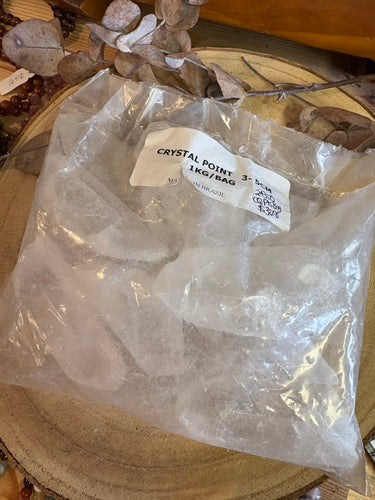 Bagged 1kg Clear Quartz Points