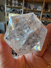 Clear Quartz Hexagon on Stand SKU 26562