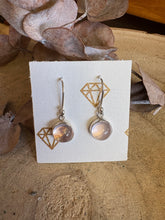 Sterling Silver Rose Quartz Drop Earrings SKU 25335