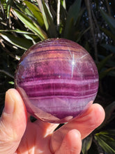 Purple & Orange Fluorite Sphere SKU 25051