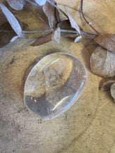 Clear Quartz Palm Stone SKU 24136