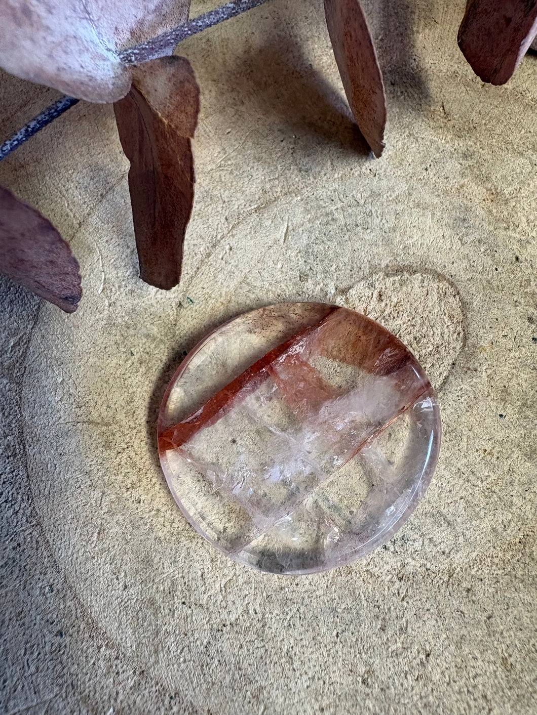 Hematoid Quartz Smooth Stone SKU 26138