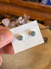 Sterling Silver Aquamarine Stud Earrings SKU 21437