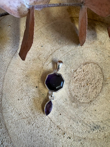Entia Sterling Silver Amethyst Pendant SKU 25890