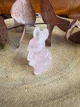Rose Quartz Rabbit Carving SKU 25696B