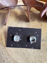 Sterling Silver Clear Quartz Stud Earrings SKU 25908
