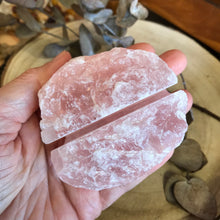 Rose Quartz Chunk Business Card Holder SKU 23153A