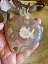 Flower Agate Heart SKU 26184