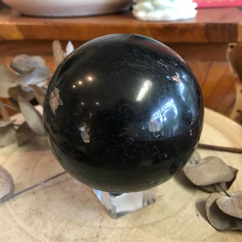Black Tourmaline Sphere SKU 23082