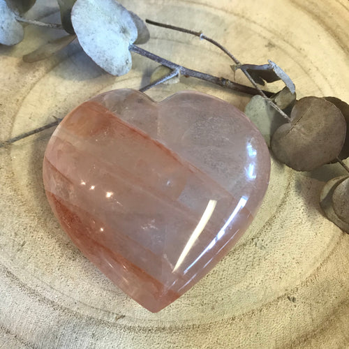 Hematoid Quartz Heart SKU 22490