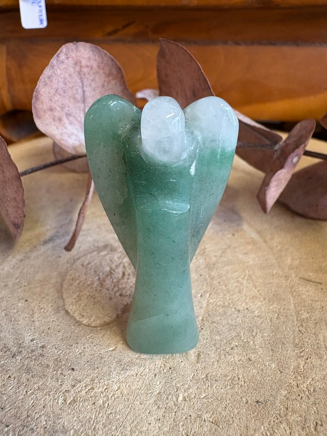 Green Aventurine Angel Carving SKU 25417A