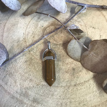 Tiger Eye Double Terminated Point Pendant SKU 22937