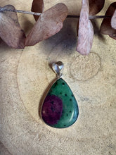 Sterling Silver Ruby Zoisite Pendant SKU 26342