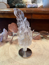 Clear Quartz Feather Carving SKU 26588