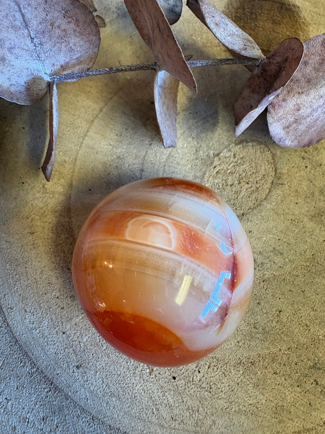 Carnelian Palm Stone SKU 25863