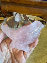 Rose Quartz Bird Carving SKU 26506