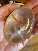 Golden Healer Quartz Palm Stone SKU 25842