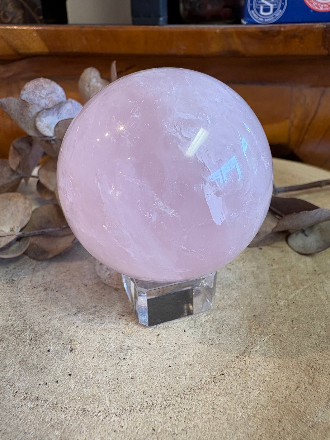 Rose Quartz Sphere SKU 24982