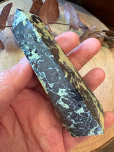 Serpentine & Pyrite Obelisk SKU 26804