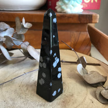 Snowflake Obsidian Obelisk SKU 23109