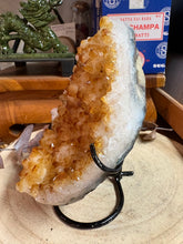 Citrine Teardrop Cluster in Stand SKU 26360