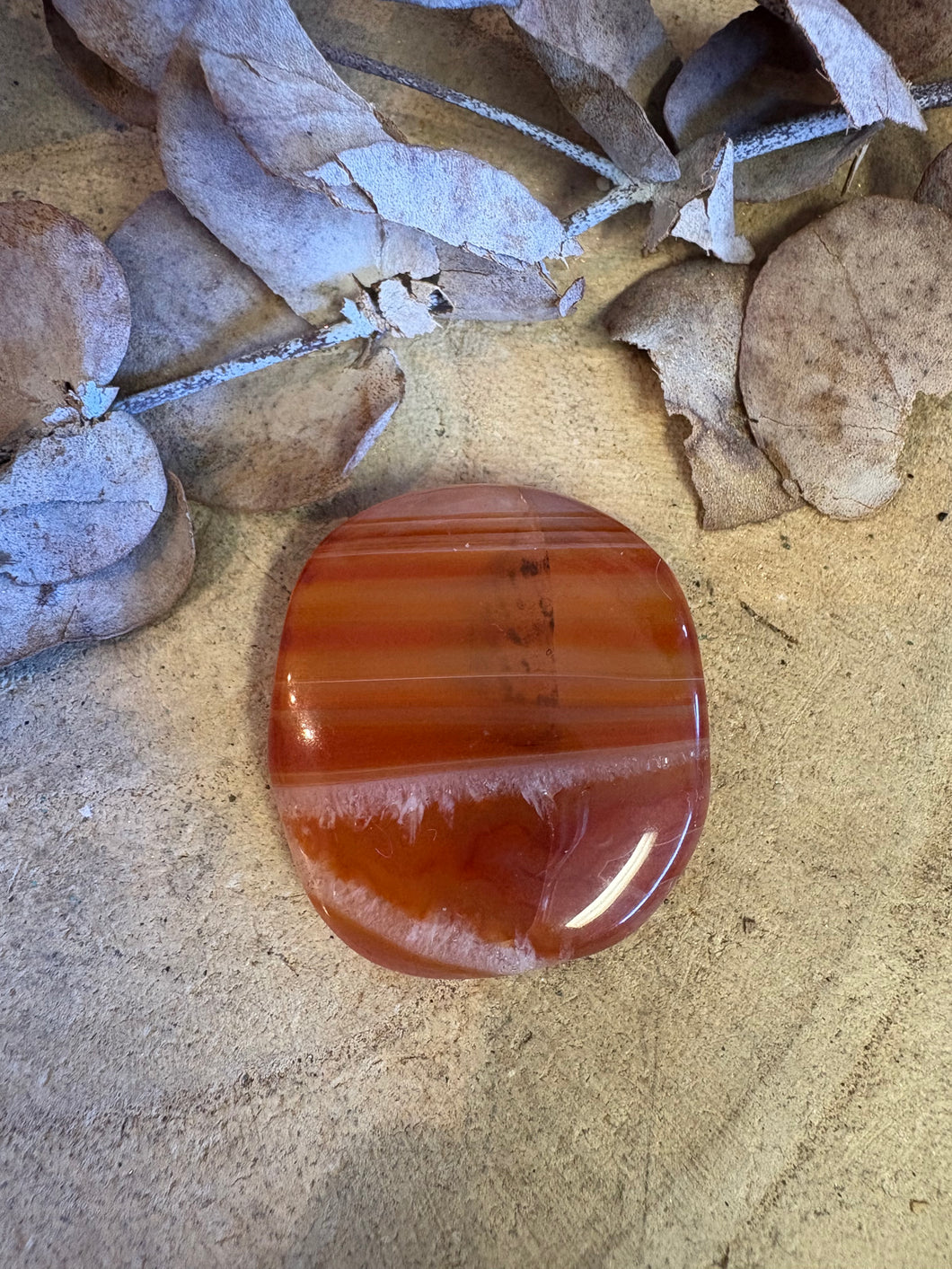 Carnelian Smooth Stone SKU 25222C