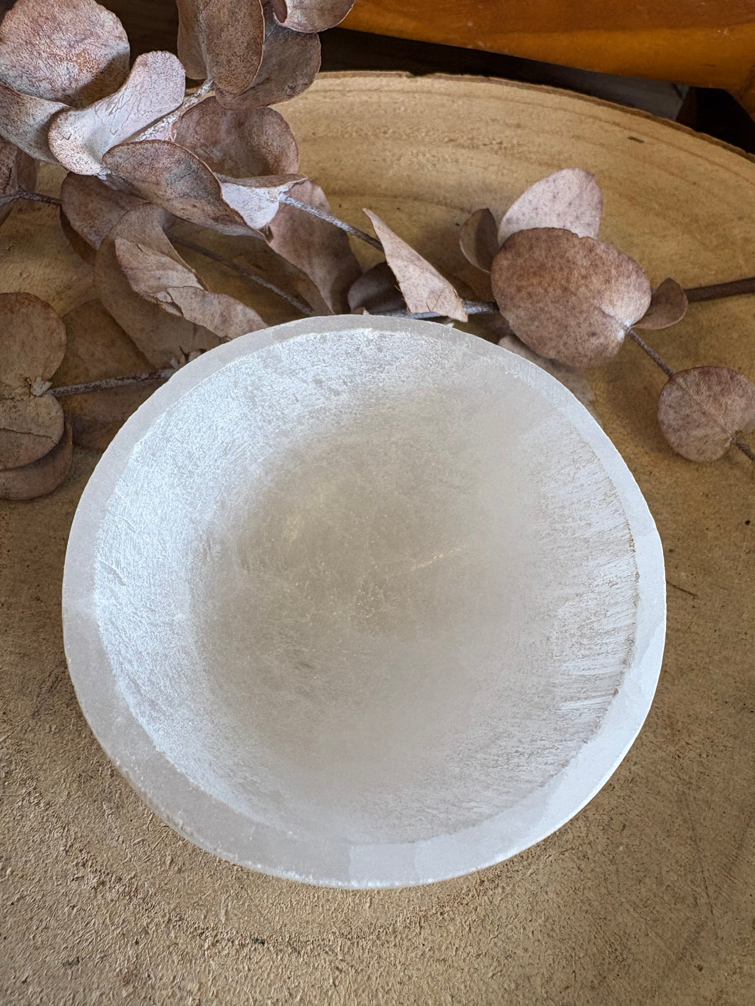 Selenite Small Round Bowl SKU 25173