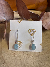 Sterling Silver Aquamarine Drop Earrings SKU 25909