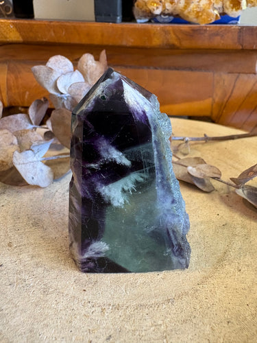 Rainbow Fluorite Point SKU 24473