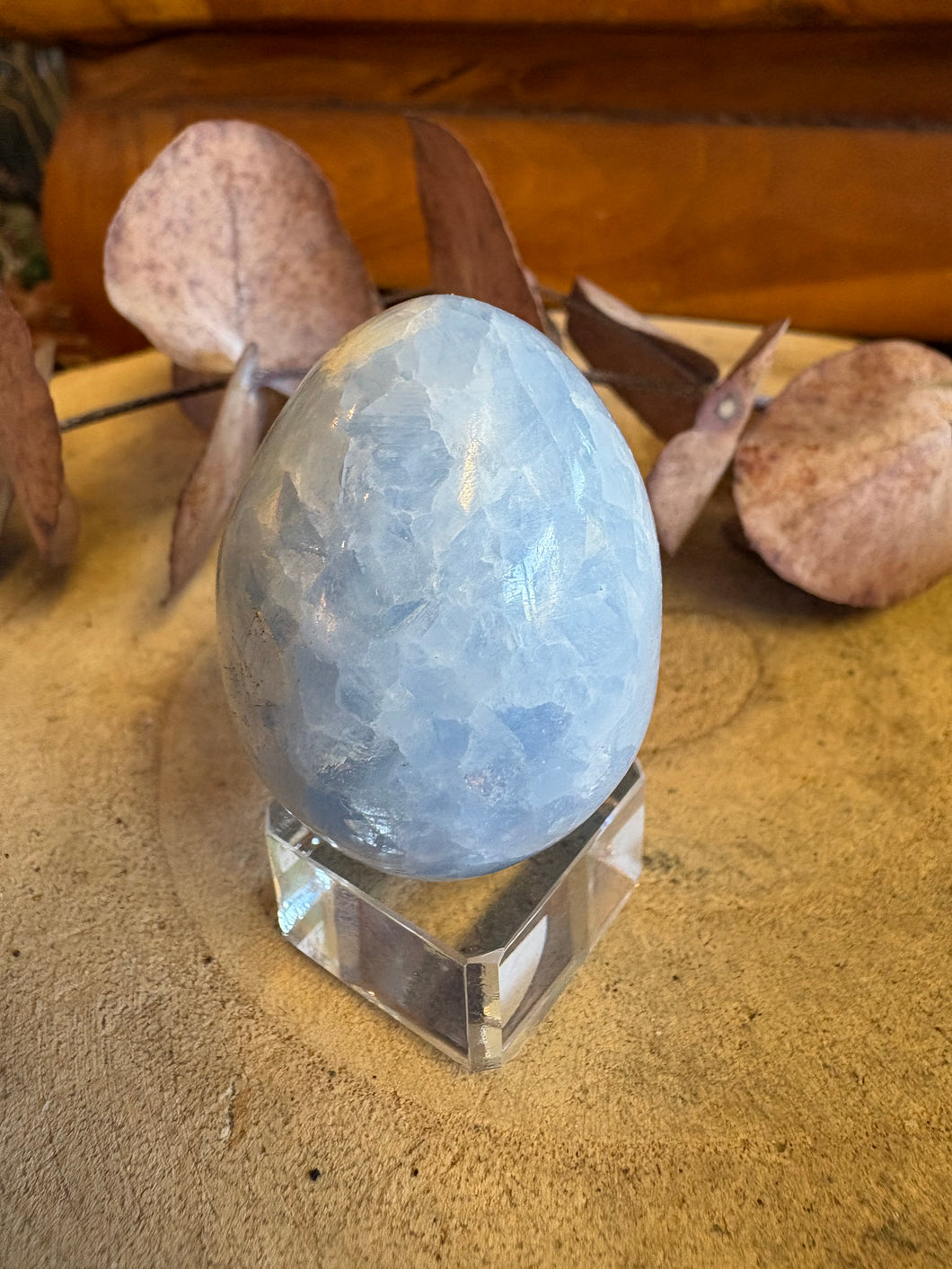 Blue Calcite Egg SKU 25828