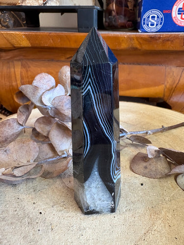 Black Banded Agate Point SKU 24927