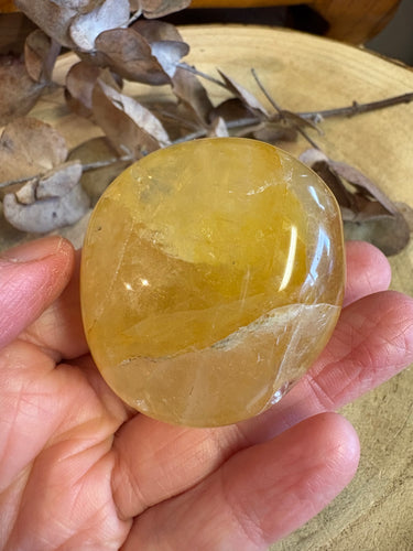 Golden Healer Quartz Palm Stone SKU 24622A