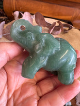 Green Aventurine Elephant Carving SKU 25591