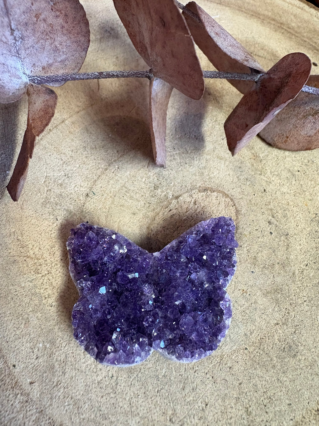 Amethyst Cluster Butterfly SKU 26290
