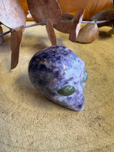 Lepidolite & Labradorite Alien Head Carving SKU 26223