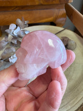 Rose Quartz Skull Carving SKU 24631