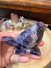Chevron Amethyst Bird Carving SKU 26615