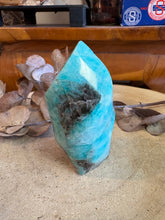 Amazonite & Mica Flame SKU 24950