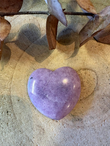 Lepidolite Flat Heart SKU 26875