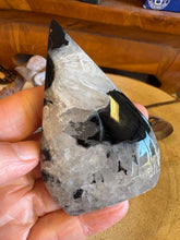 Black Banded Agate & Quartz Freeform SKU 25061