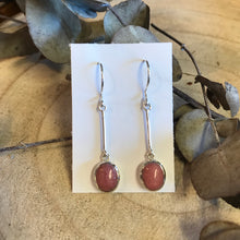 Entia Sterling Silver Rhodonite Earrings SKU 22430