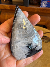 Black Banded Agate & Quartz Freeform SKU 25059